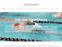 Tablet Screenshot of orangevaletigersharks.net
